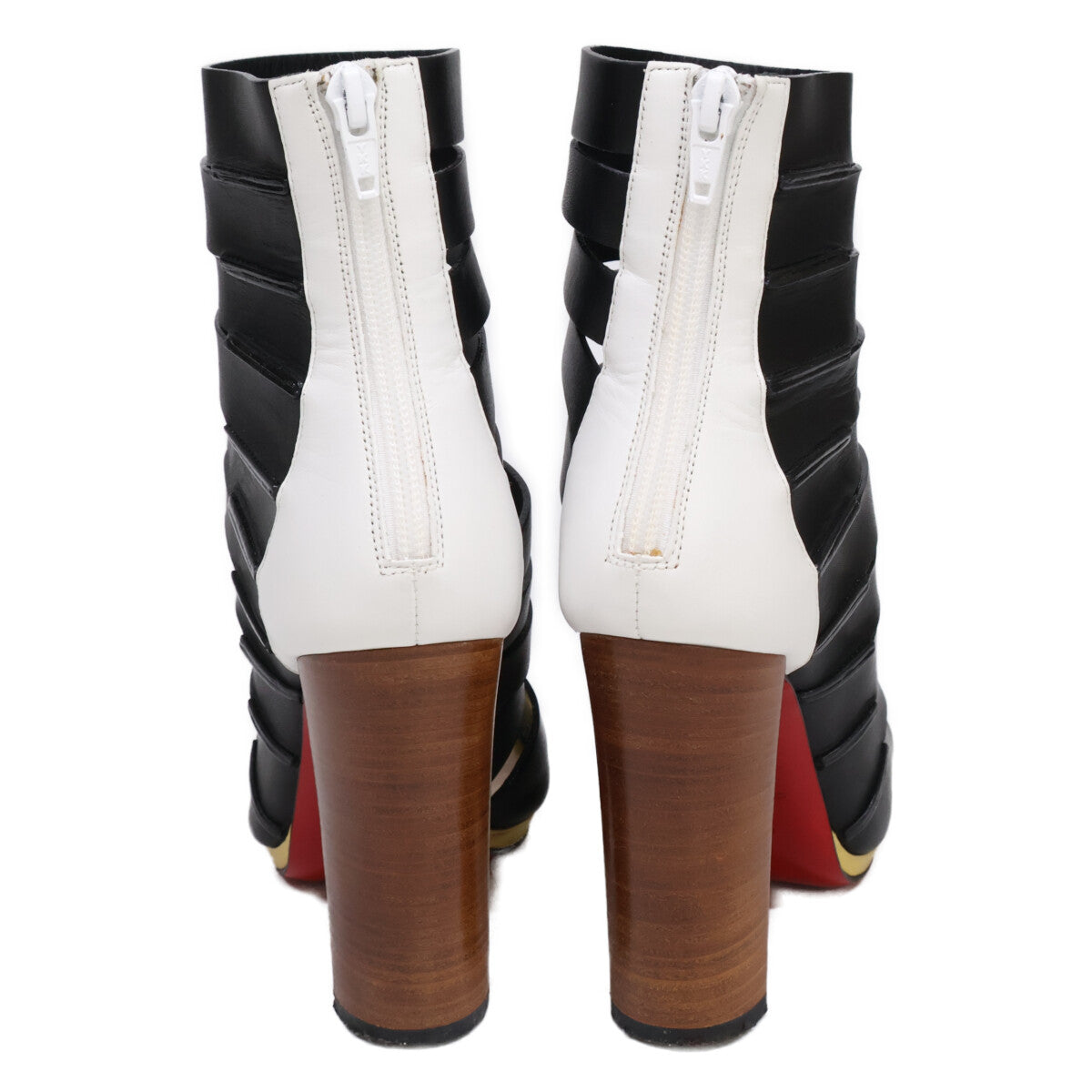 Christian Louboutin クリスチャンルブタン Decoup blocked レザー アンクルブーツ/ シューズ 35 1/2