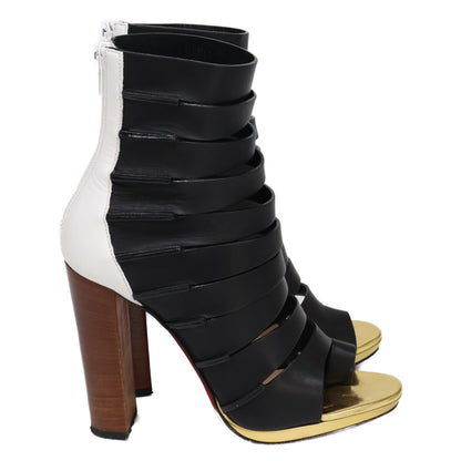 Christian Louboutin クリスチャンルブタン Decoup blocked レザー アンクルブーツ/ シューズ 35 1/2