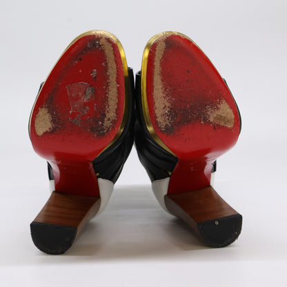 Christian Louboutin クリスチャンルブタン Decoup blocked レザー アンクルブーツ/ シューズ 35 1/2