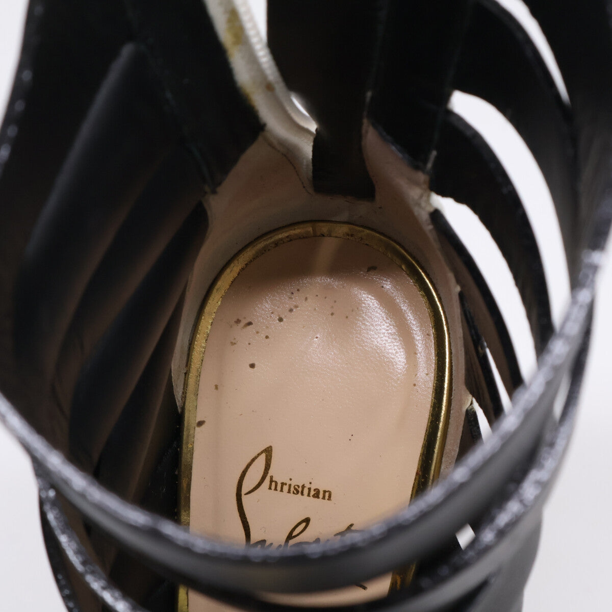 Christian Louboutin クリスチャンルブタン Decoup blocked レザー アンクルブーツ/ シューズ 35 1/2