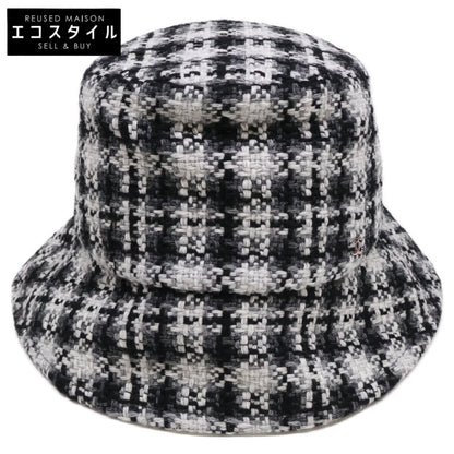 CHANEL シャネル 新品同様 国内正規 CCココマーク ツイード バケットハット 帽子 S