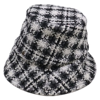 CHANEL シャネル 新品同様 国内正規 CCココマーク ツイード バケットハット 帽子 S