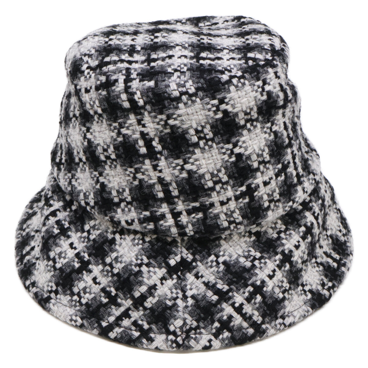 CHANEL シャネル 新品同様 国内正規 CCココマーク ツイード バケットハット 帽子 S