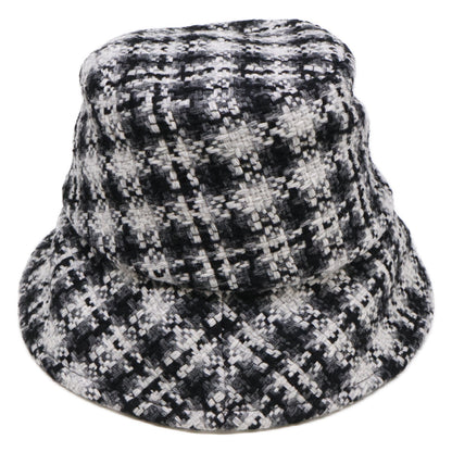 CHANEL シャネル 新品同様 国内正規 CCココマーク ツイード バケットハット 帽子 S