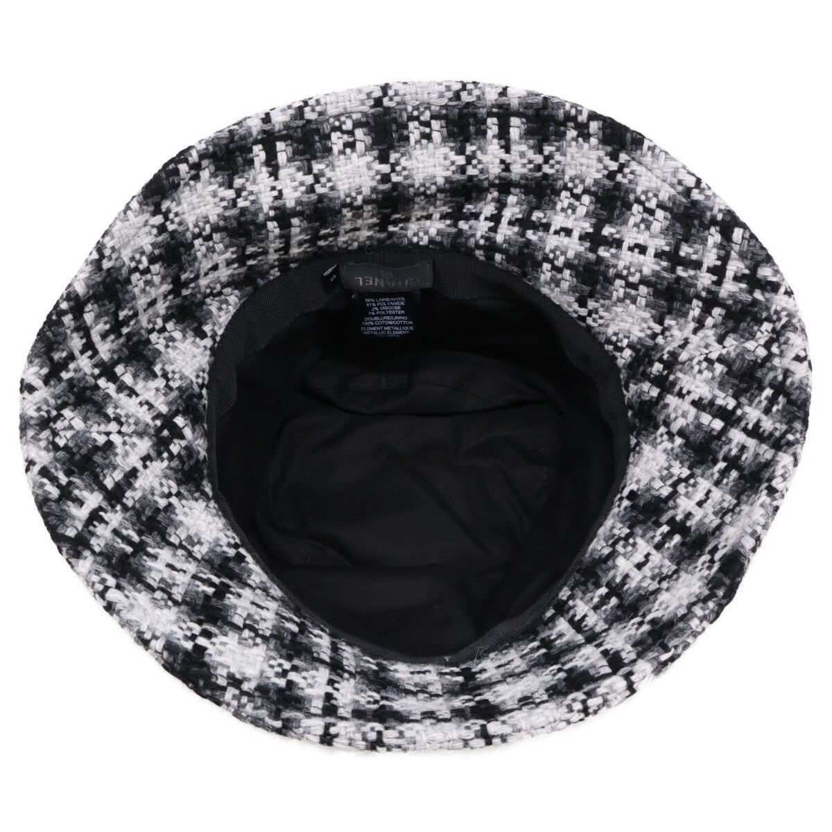 CHANEL シャネル 新品同様 国内正規 CCココマーク ツイード バケットハット 帽子 S