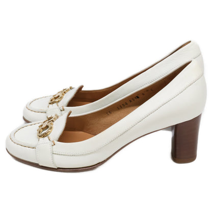 Salvatore Ferragamo サルヴァトーレフェラガモ ガンチーニ ラウンドトゥ ヒール シューズ 8C