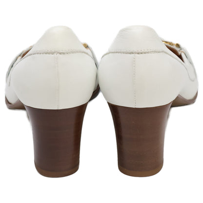 Salvatore Ferragamo サルヴァトーレフェラガモ ガンチーニ ラウンドトゥ ヒール シューズ 8C