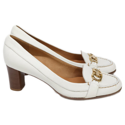 Salvatore Ferragamo サルヴァトーレフェラガモ ガンチーニ ラウンドトゥ ヒール シューズ 8C