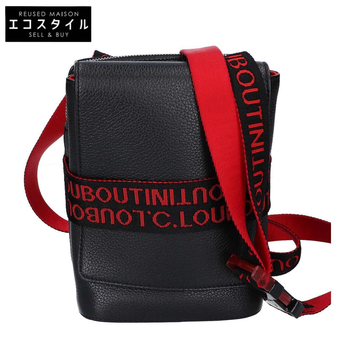 Christian Louboutin クリスチャンルブタン 【美品】ベンチリポーター ロゴ ショルダーバッグ