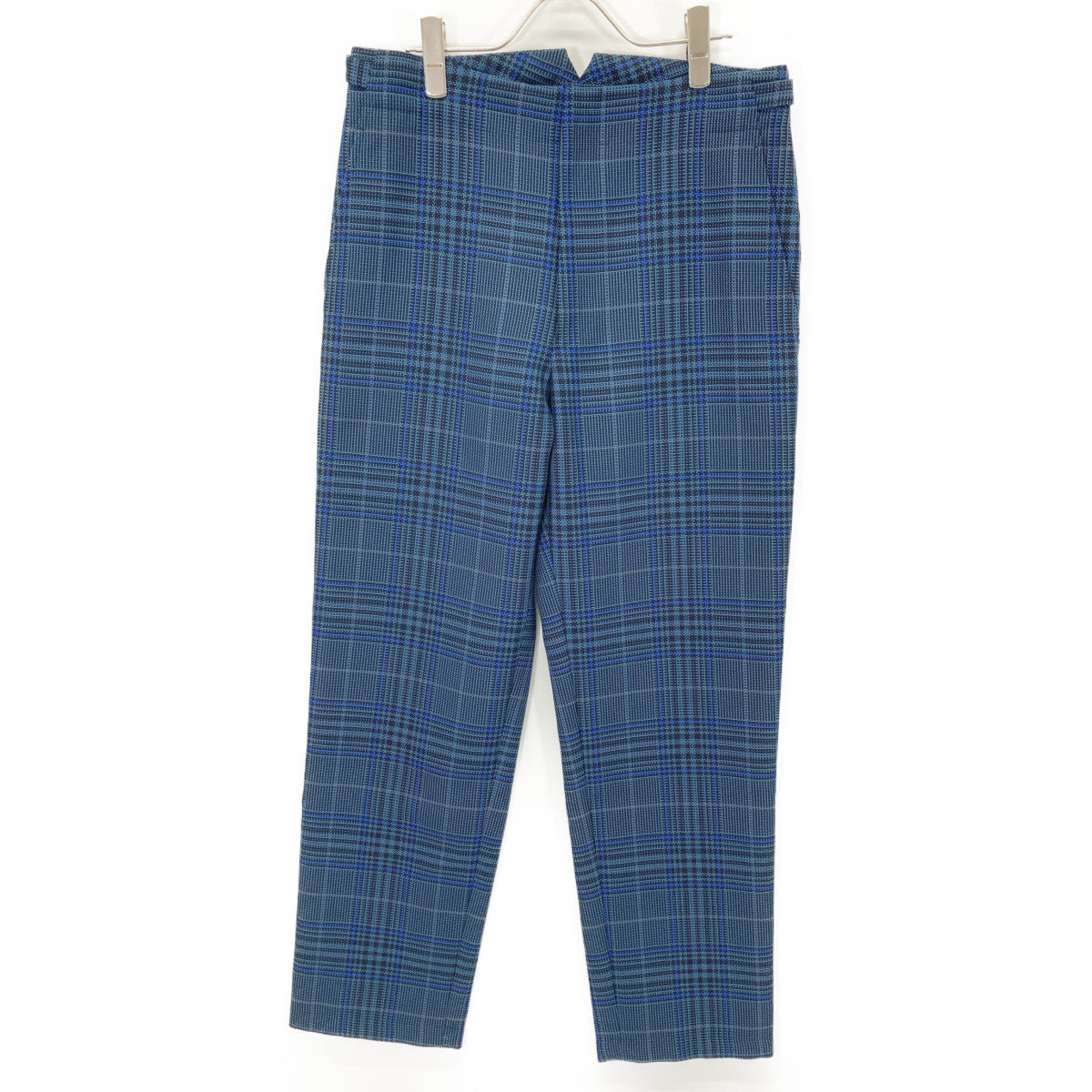 CABaN キャバン 21AW ﾌﾞﾙｰ ﾎﾟﾘｴｽﾃﾙｺｯﾄﾝｸﾞﾚﾝﾁｪｯｸﾊﾟﾝﾂ ボトムス M