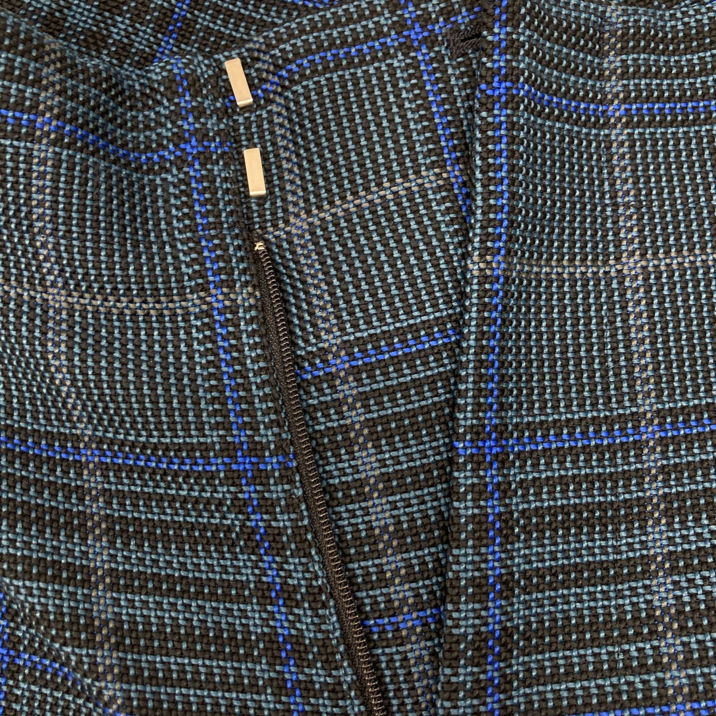 CABaN キャバン 21AW ﾌﾞﾙｰ ﾎﾟﾘｴｽﾃﾙｺｯﾄﾝｸﾞﾚﾝﾁｪｯｸﾊﾟﾝﾂ ボトムス M