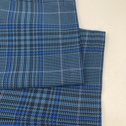 CABaN キャバン 21AW ﾌﾞﾙｰ ﾎﾟﾘｴｽﾃﾙｺｯﾄﾝｸﾞﾚﾝﾁｪｯｸﾊﾟﾝﾂ ボトムス M