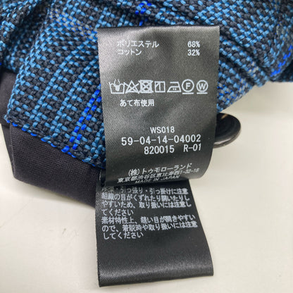 CABaN キャバン 21AW ﾌﾞﾙｰ ﾎﾟﾘｴｽﾃﾙｺｯﾄﾝｸﾞﾚﾝﾁｪｯｸﾊﾟﾝﾂ ボトムス M