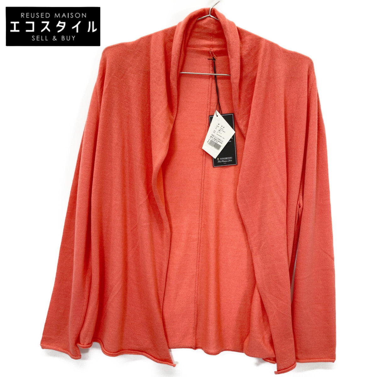 TOYOBOSHI トウヨウボウシ 糸衣 TOISHI 13IT-AC6005 ｻｰﾓﾝﾋﾟﾝｸ ｶｼﾐﾔ100 ｼﾞｬｹｯﾄ トップス F