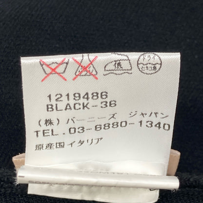 ALAIA アライア ﾌﾞﾗｯｸ ﾚｰﾖﾝ混 ｸﾛｯﾌﾟﾄﾞｶｰﾃﾞｨｶﾞﾝ トップス 36