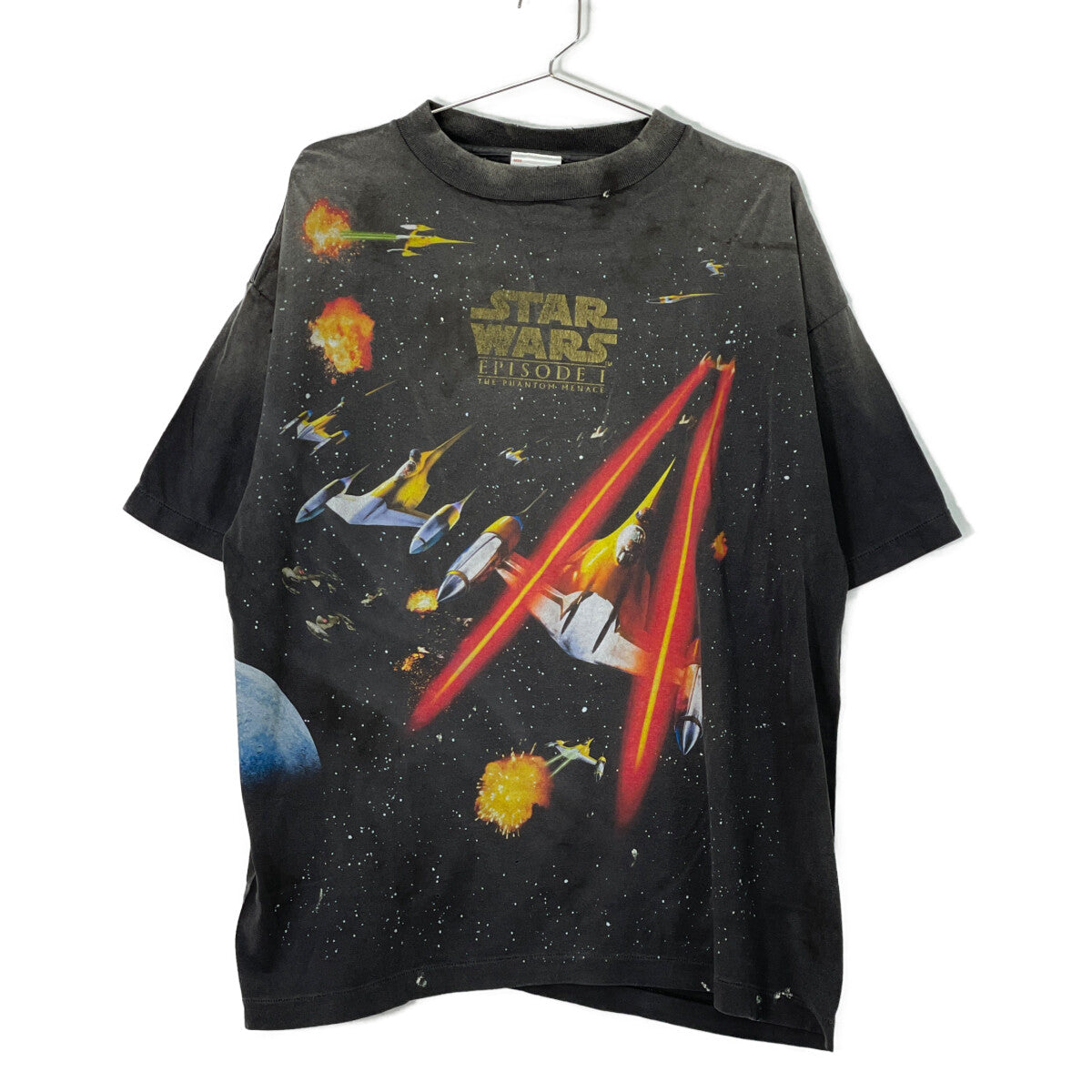 SAINT MICHAEL セントマイケル SM-HR8-0000-C62 STARWARS Tｼｬﾂ ﾌﾞﾗｯｸ トップス L
