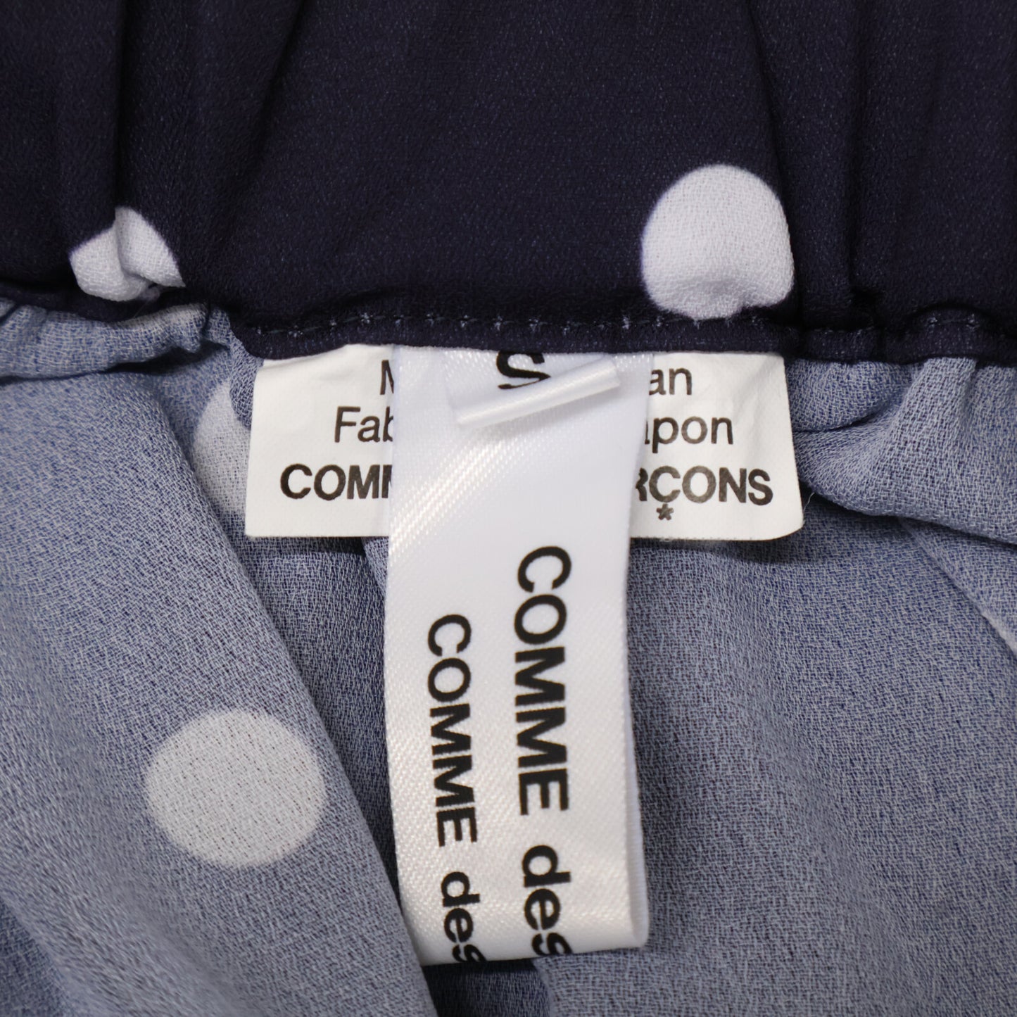 COMME des GARCONS COMME des GARCONS コムデギャルソンコムデギャルソン RH-S027 ﾈｲﾋﾞｰ×ﾎﾜｲﾄ ﾃｨｱｰﾄﾞｽｶｰﾄ スカート S