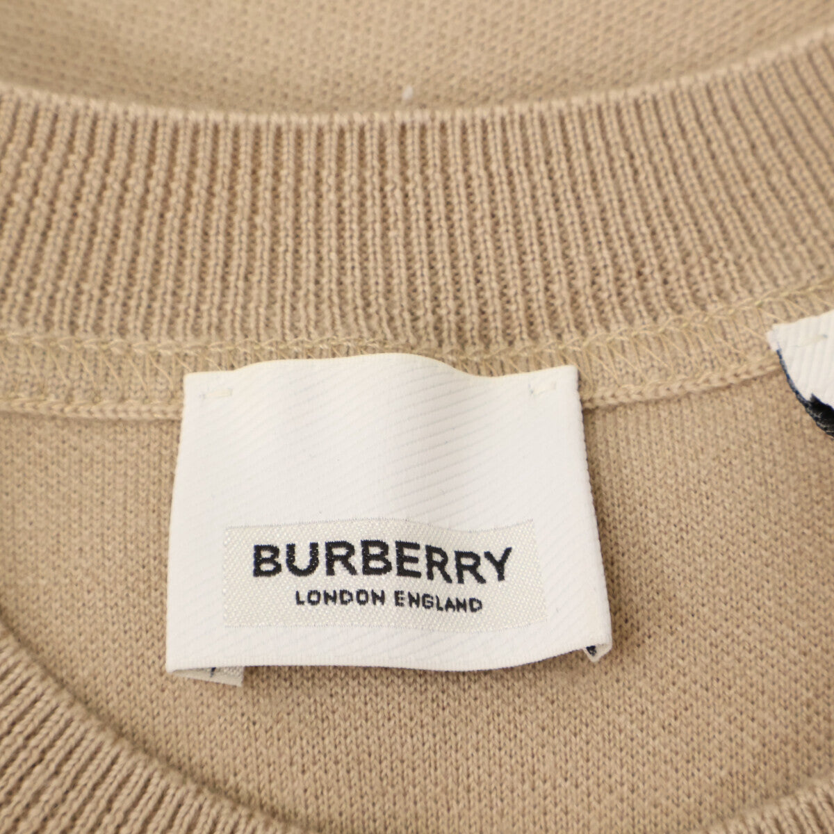 BURBERRY バーバリー 8040224 ﾍﾞｰｼﾞｭ ﾎｰｽﾌｪﾘｰﾆｯﾄｾｰﾀｰ トップス M