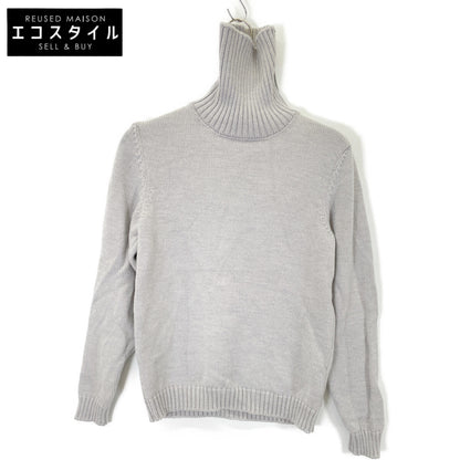 ZANONE ザノーネ 812516 ｸﾞﾚｰ 5ｹﾞｰｼﾞｳｰﾙｿﾘｯﾄﾞﾀｰﾄﾙﾈｯｸﾆｯﾄ トップス 46