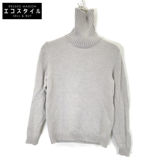 ZANONE ザノーネ 812516 ｸﾞﾚｰ 5ｹﾞｰｼﾞｳｰﾙｿﾘｯﾄﾞﾀｰﾄﾙﾈｯｸﾆｯﾄ トップス 46