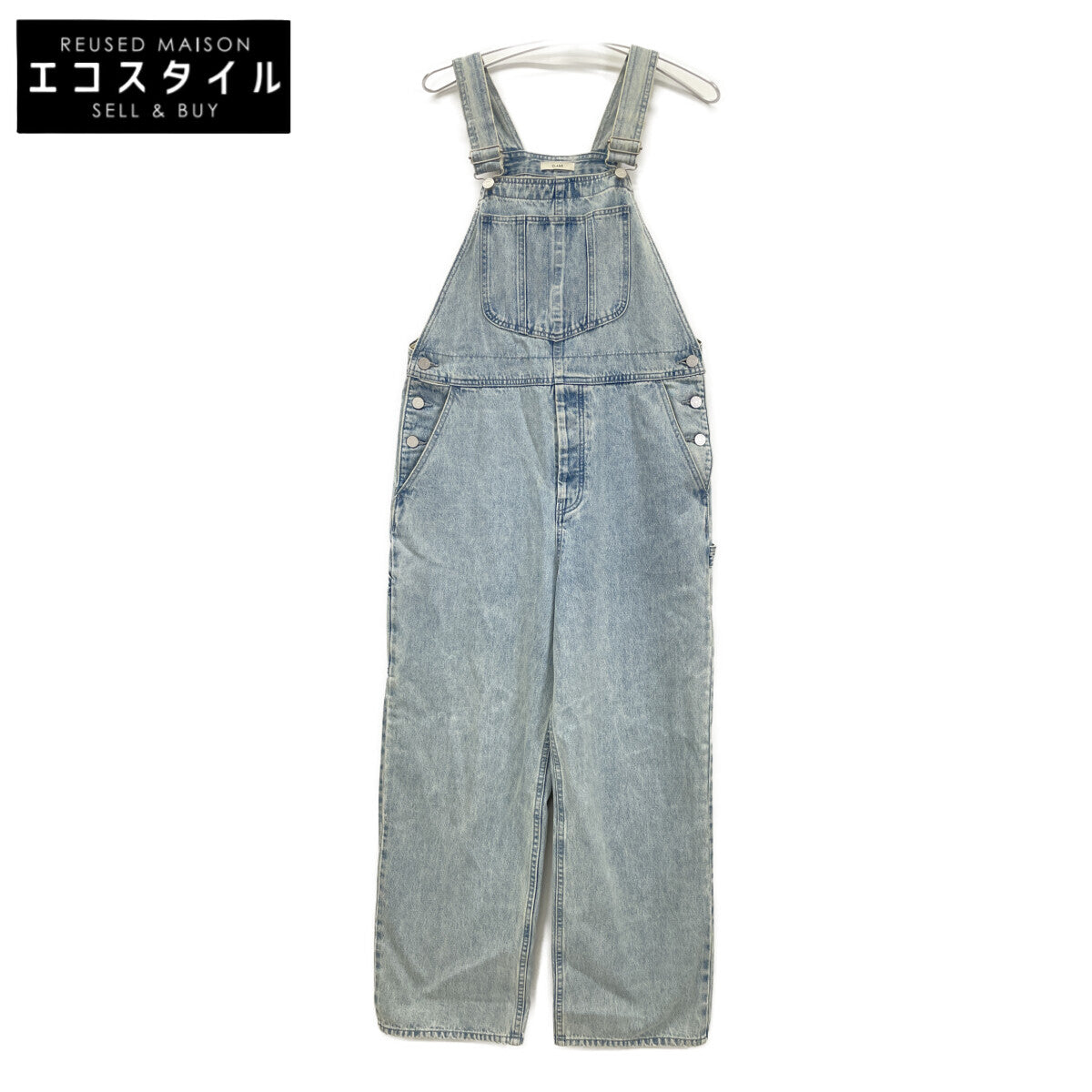 CLANE クラネ 18112-5042 ﾌﾞﾙｰ WAIST ADJUST OVERALLS オーバーオール オールインワン 2