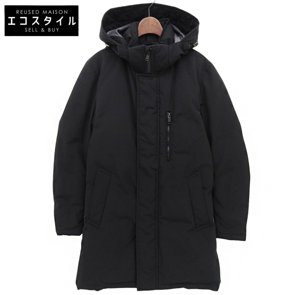 BLACK LABEL CRESTBRIDGE ブラックレーベルクレストブリッジ ナイロンタッサー フーディ ダウンジャケット ジャケット メンズ 黒 M 22年 ジャケット M