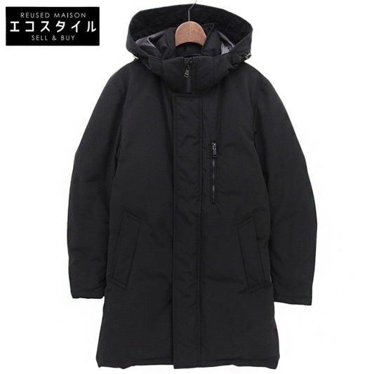 BLACK LABEL CRESTBRIDGE ブラックレーベルクレストブリッジ ナイロンタッサー フーディ ダウンジャケット ジャケット メンズ 黒 M 22年 ジャケット M