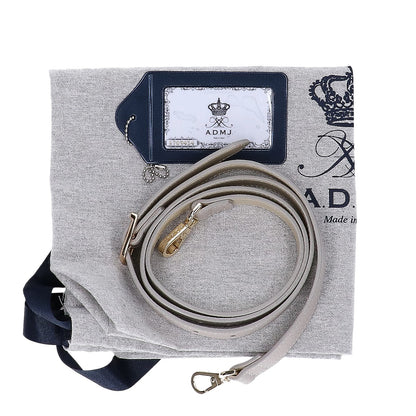 A.D.M.J. Accessoires De Mademoiselle ADMJ 【新品未使用】ACS01186A シュリンクレザー Dカン付 ミニ トートバッグ