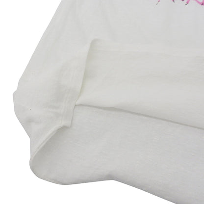 SAINT LAURENT PARIS サンローランパリ 美品 ロゴ ラグラン Tシャツ トップス レディース ホワイト×グレー XS 527674 18年 トップス XS