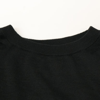 BATONER バトナー ﾌﾞﾗｯｸ BN-24SM-051 CHOMA CREW NECK ﾆｯﾄ トップス 1