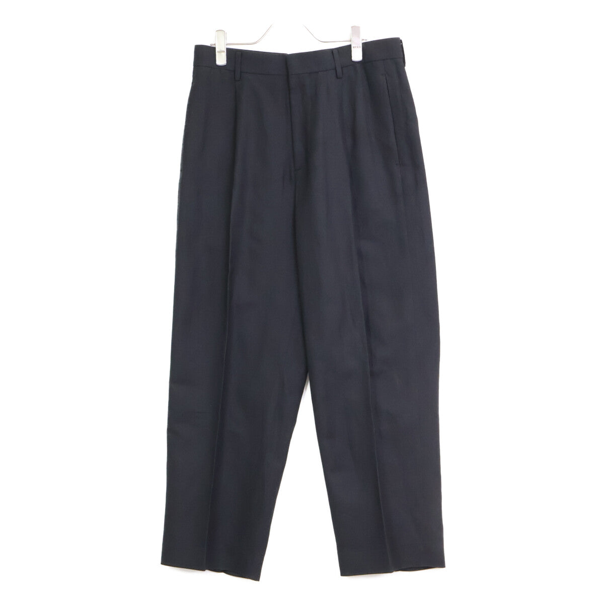 ATON エイトン ﾌﾞﾗｯｸ PRAGCW0701 SILK WASHI TWILL ﾜｲﾄﾞﾊﾟﾝﾂ ボトムス 4