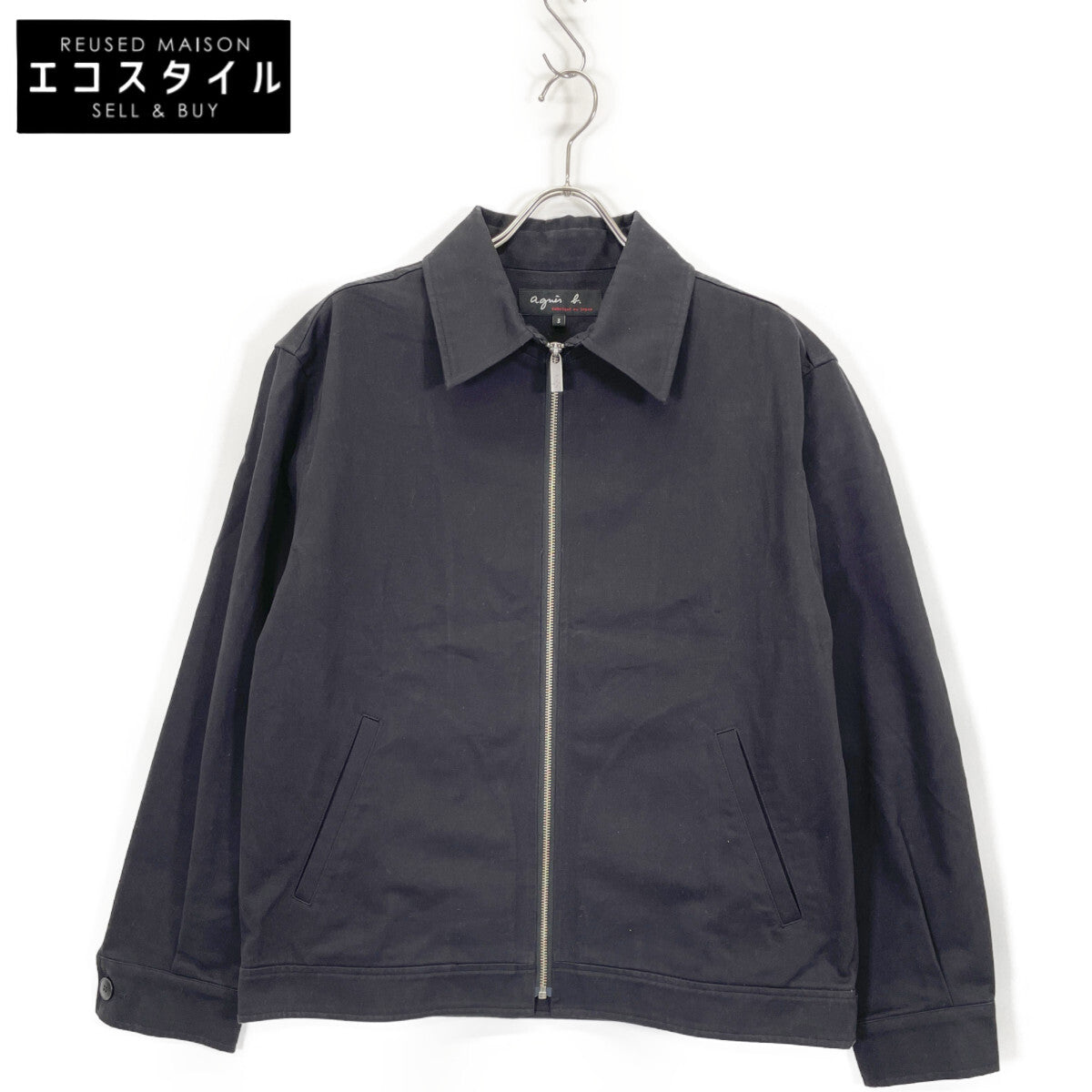 agnes b. アニエスベー XD53UU49 H24 ﾌﾞﾗｯｸ Chet ｼﾞｯﾌﾟｱｯﾌﾟﾌﾞﾙｿﾞﾝ ジャケット 3