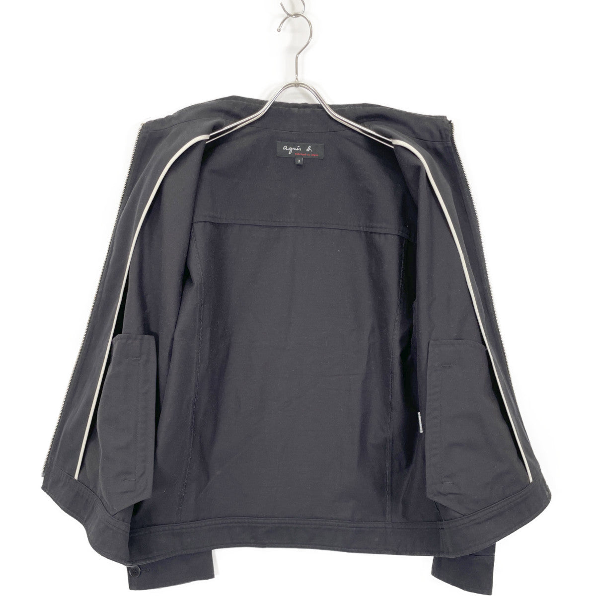 agnes b. アニエスベー XD53UU49 H24 ﾌﾞﾗｯｸ Chet ｼﾞｯﾌﾟｱｯﾌﾟﾌﾞﾙｿﾞﾝ ジャケット 3