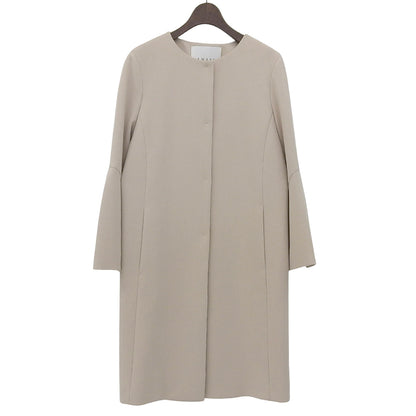 ANAYI アナイ 美品 ダブルクロスフレアスリーブコート レディース ベージュ 38 コート 38