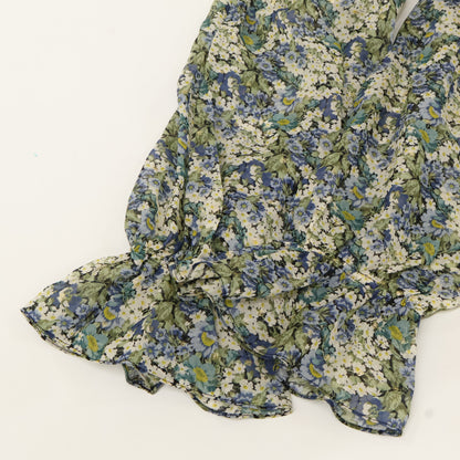 CELINE セリーヌ 【美品/国内正規】2R618179J フラワープリント シルク オフショルダー マキシドレス/ ワンピース 36