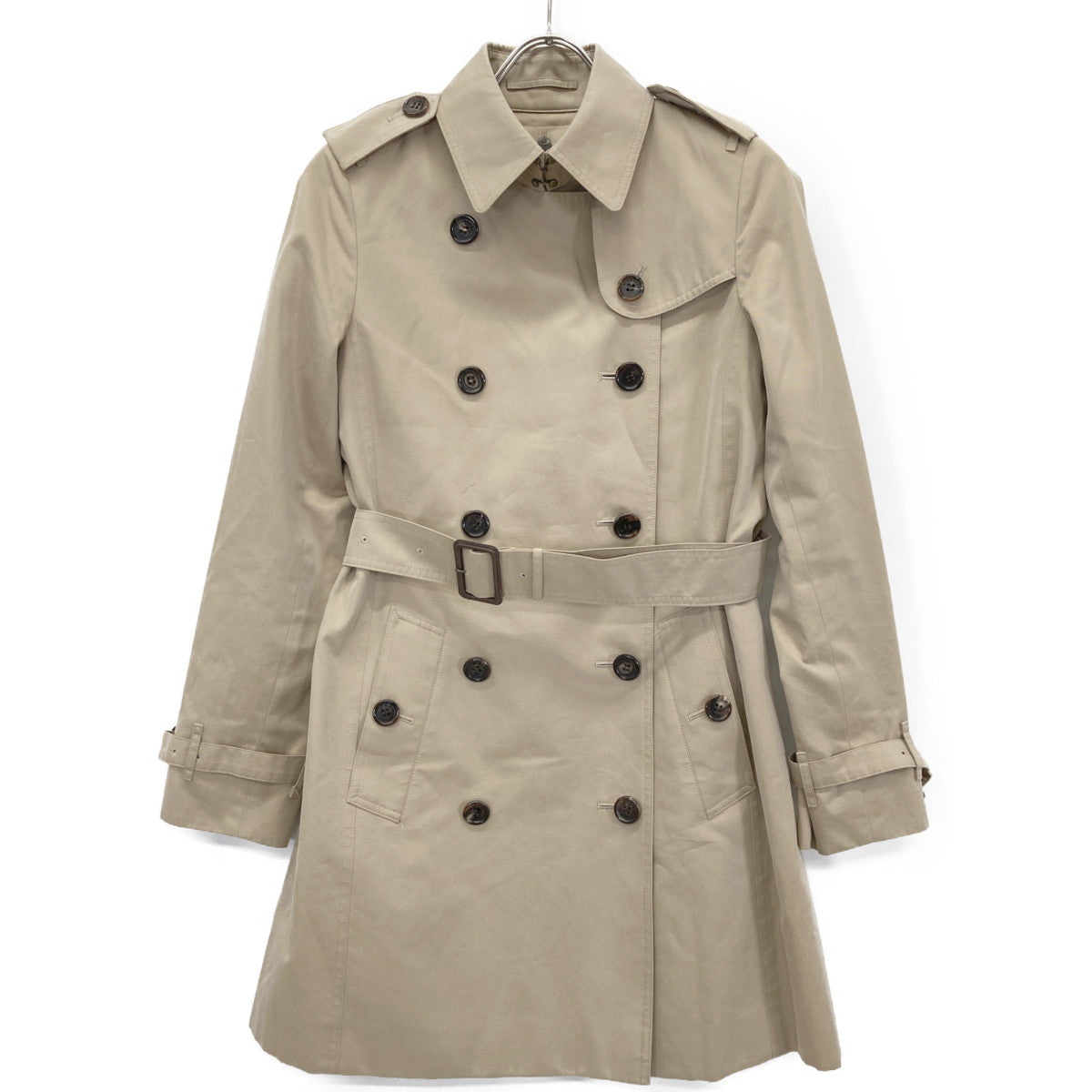 BURBERRY LONDON バーバリーロンドン B1A59-830-51 ﾍﾞｰｼﾞｭ ｺｯﾄﾝ 裏地ﾉﾊﾞﾁｪｯｸ ﾄﾚﾝﾁｺｰﾄ コート 36