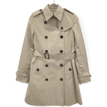 BURBERRY LONDON バーバリーロンドン B1A59-830-51 ﾍﾞｰｼﾞｭ ｺｯﾄﾝ 裏地ﾉﾊﾞﾁｪｯｸ ﾄﾚﾝﾁｺｰﾄ コート 36