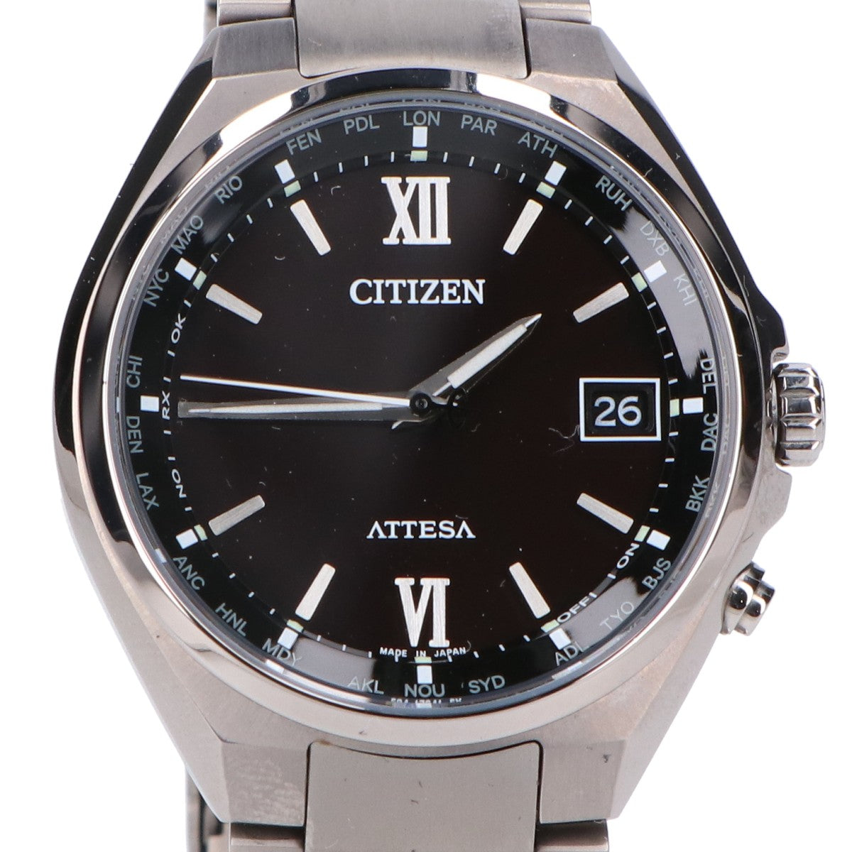 CITIZEN シチズン 【美品】CB1120-50G H149 ATTESA アテッサ パーペチュアルカレンダー エコ・ドライブ電波 腕時計
