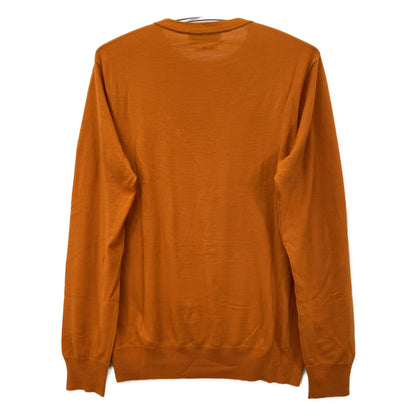 TOMORROWLAND トゥモローランド 63-02-14-02003 ｵﾚﾝｼﾞ ｽｰﾊﾟｰﾌｧｲﾝﾒﾘﾉｳｰﾙ ｸﾙｰﾈｯｸ トップス S