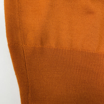 TOMORROWLAND トゥモローランド 63-02-14-02003 ｵﾚﾝｼﾞ ｽｰﾊﾟｰﾌｧｲﾝﾒﾘﾉｳｰﾙ ｸﾙｰﾈｯｸ トップス S