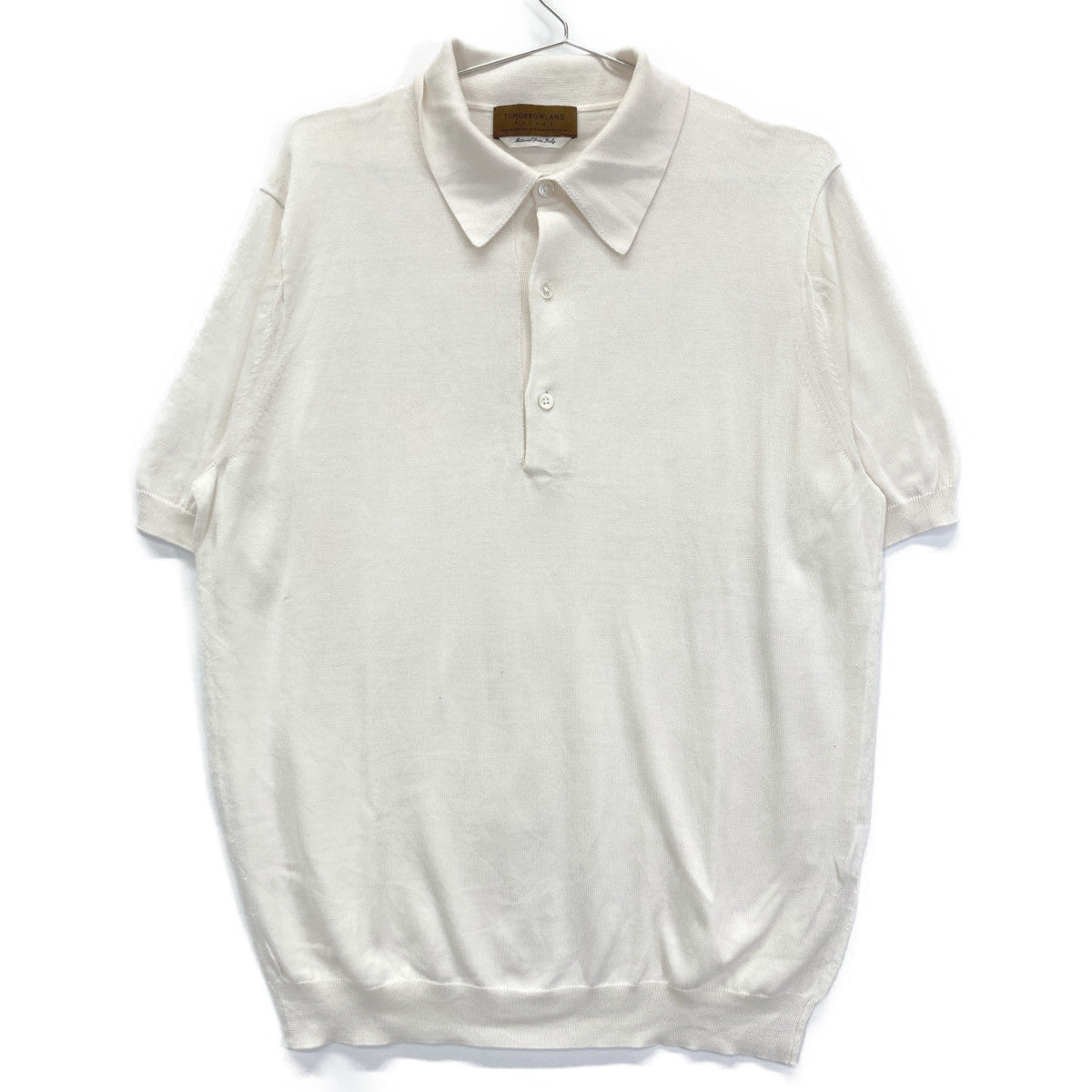 TOMORROWLAND トゥモローランド 【美品】61-02-22-02011 シルクコットン ニットポロシャツ/ トップス M