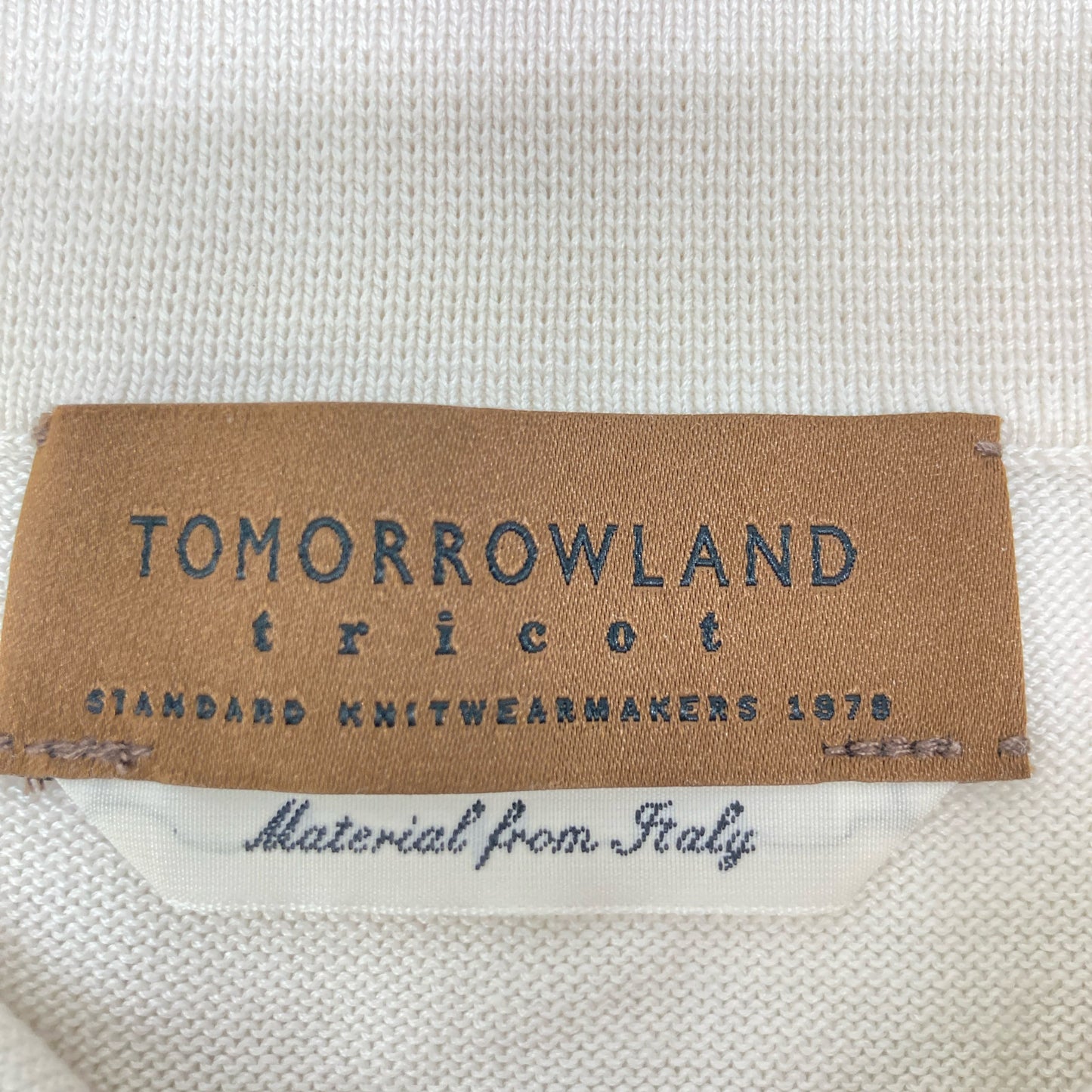 TOMORROWLAND トゥモローランド 【美品】61-02-22-02011 シルクコットン ニットポロシャツ/ トップス M