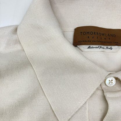 TOMORROWLAND トゥモローランド 【美品】61-02-22-02011 シルクコットン ニットポロシャツ/ トップス M