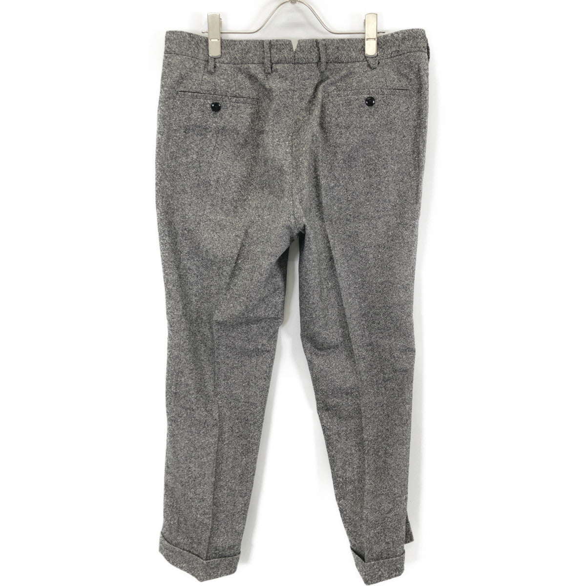 TOMORROWLAND PILGRIM トゥモローランドピルグリム ｸﾞﾚｰ ｽﾄﾚｯﾁﾎｰﾑｽﾊﾟﾝ ﾉｰﾌﾟﾘｰﾂｽﾘﾑｽﾗｯｸｽ MARZOTTO生地 ボトムス 48