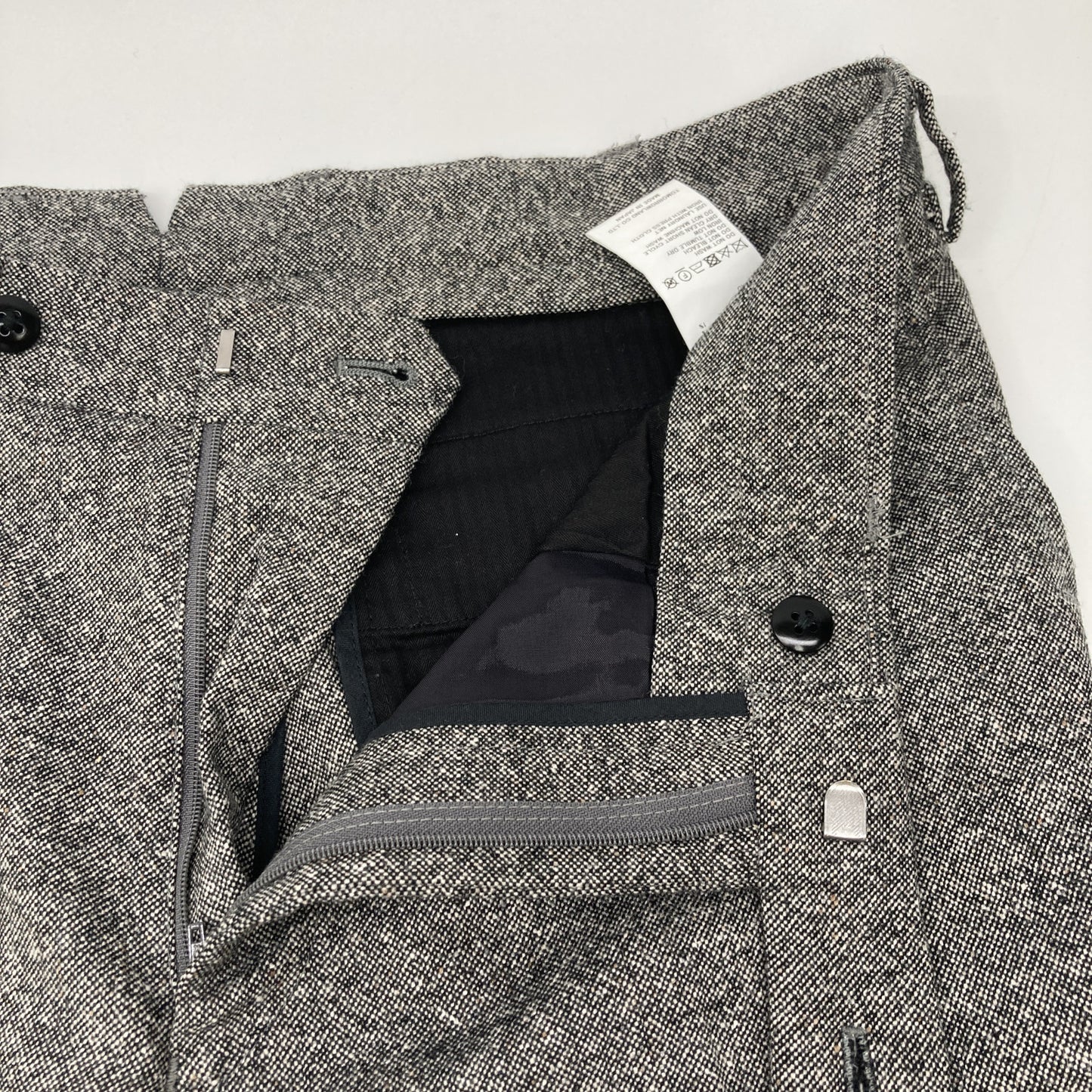 TOMORROWLAND PILGRIM トゥモローランドピルグリム ｸﾞﾚｰ ｽﾄﾚｯﾁﾎｰﾑｽﾊﾟﾝ ﾉｰﾌﾟﾘｰﾂｽﾘﾑｽﾗｯｸｽ MARZOTTO生地 ボトムス 48