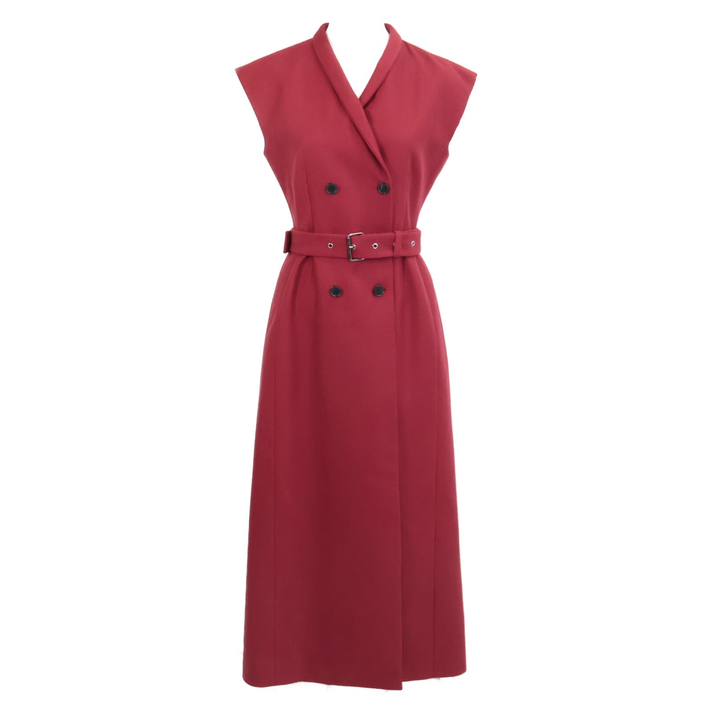 Christian Dior クリスチャンディオール 美品 国内正規 541R08A175 ウールシルク ミディ ブレザードレス ワンピース F36