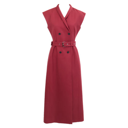 Christian Dior クリスチャンディオール 美品 国内正規 541R08A175 ウールシルク ミディ ブレザードレス ワンピース F36