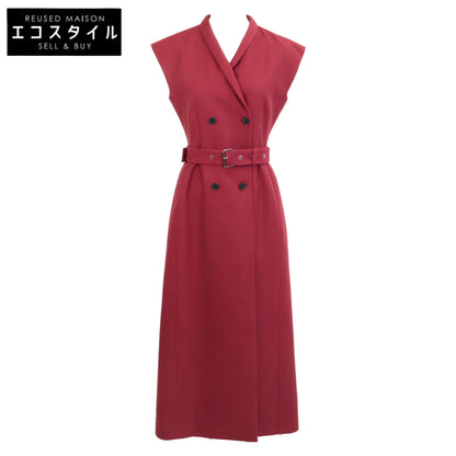 Christian Dior クリスチャンディオール 美品 国内正規 541R08A175 ウールシルク ミディ ブレザードレス ワンピース F36