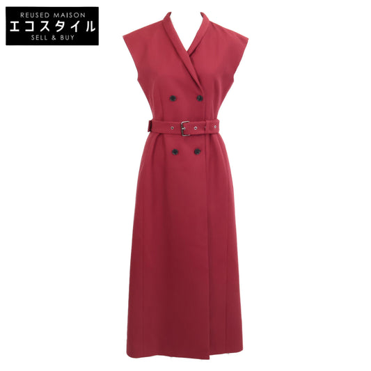 Christian Dior クリスチャンディオール 美品 国内正規 541R08A175 ウールシルク ミディ ブレザードレス ワンピース F36