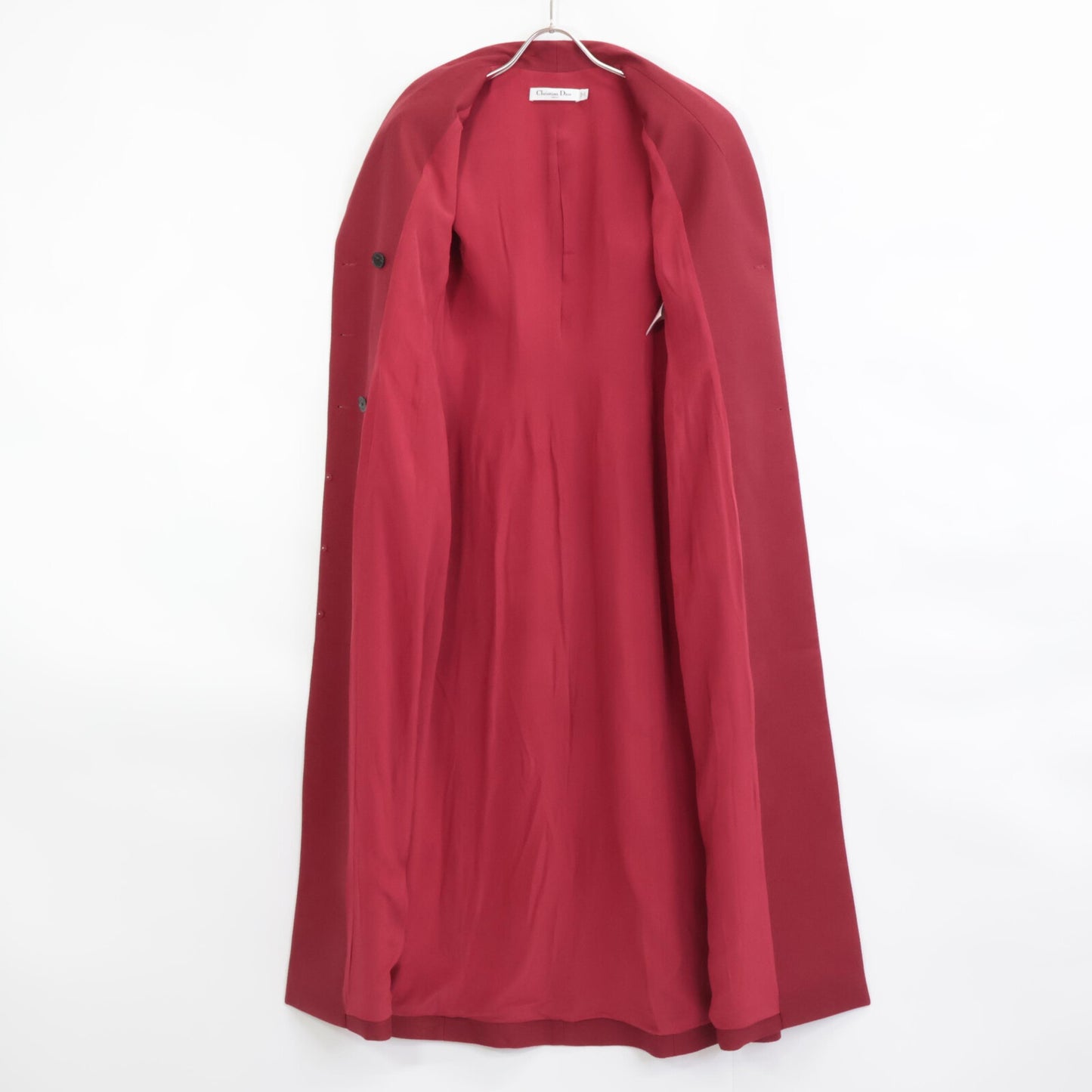 Christian Dior クリスチャンディオール 美品 国内正規 541R08A175 ウールシルク ミディ ブレザードレス ワンピース F36